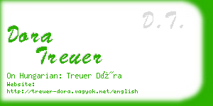 dora treuer business card